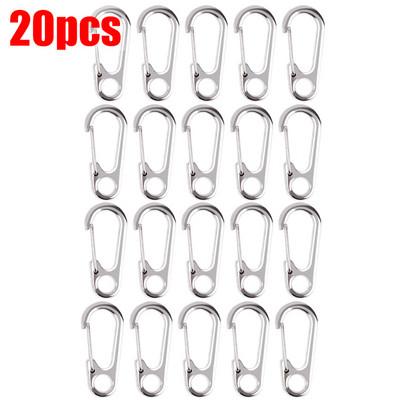 10/20/30gab Mini karabīnes omāru aizdare Sprādze Keychian āra kempings pārgājienu sprādzes sakausējums atsperes āķi Atslēgu piekariņi rīks