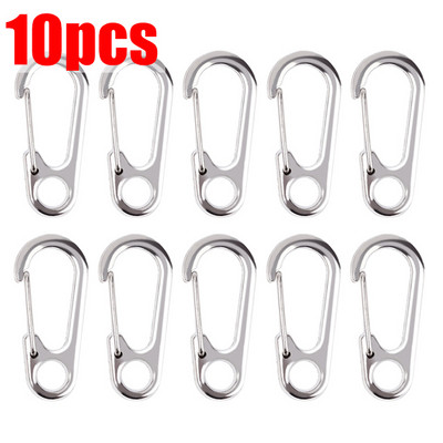 10/20/30gab Mini karabīnes omāru aizdare Sprādze Keychian āra kempings pārgājienu sprādzes sakausējums atsperes āķi Atslēgu piekariņi rīks