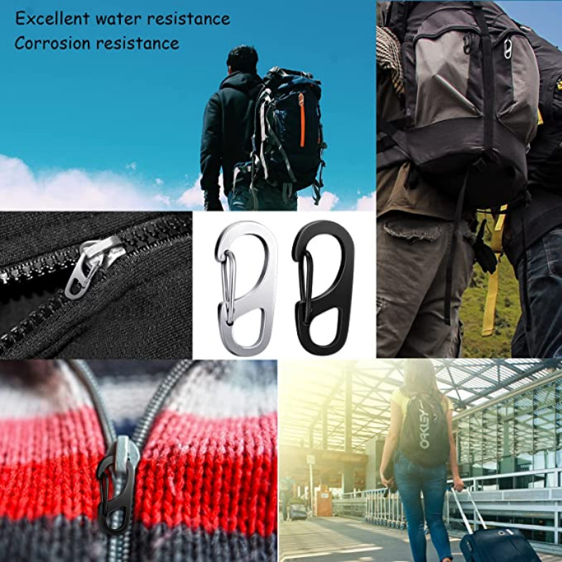 10/20/30gab Mini karabīnes omāru aizdare Sprādze Keychian āra kempings pārgājienu sprādzes sakausējums atsperes āķi Atslēgu piekariņi rīks