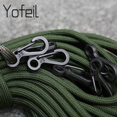 10 vnt Mini SF spyruoklinės kuprinės segtukai laipiojimo karabinais įranga, išgyvenimo EDC paracord kabliukas raktų pakabuko sagties segtukas