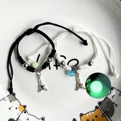 2 gab. Modes gaišas pāra rokassprādzes sievietēm vīriešiem jauks dzīvnieks kaķis mēness zvaigzne atslēga atslēgas kulons rotaslietas draudzība mīļotajam dāvanas