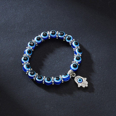 Turcijas Lucky Evil Eye rokassprādzes sievietēm Vīriešiem Ar rokām darinātas zilas acs plaukstas rokassprādze Bring You Luck Mierīga šarma rokassprādze Rotaslietas