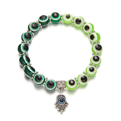 Turcijas Lucky Evil Eye rokassprādzes sievietēm Vīriešiem Ar rokām darinātas zilas acs plaukstas rokassprādze Bring You Luck Mierīga šarma rokassprādze Rotaslietas
