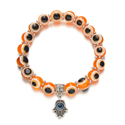 Turcijas Lucky Evil Eye rokassprādzes sievietēm Vīriešiem Ar rokām darinātas zilas acs plaukstas rokassprādze Bring You Luck Mierīga šarma rokassprādze Rotaslietas