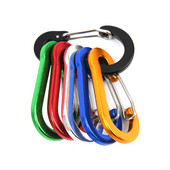 Makšķerēšanas CC1 6Gb Alumīnija sakausējuma karabīnes atslēgu piekariņš āra kempings kāpšana ar sprādzes slēdzeni sprādzes āķis makšķerēšanas rīks 6 krāsu