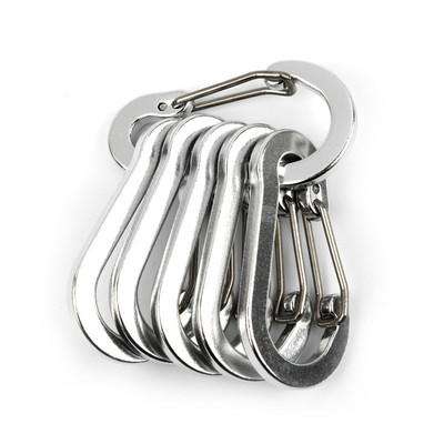 Makšķerēšanas CC1 6Gb Alumīnija sakausējuma karabīnes atslēgu piekariņš āra kempings kāpšana ar sprādzes slēdzeni sprādzes āķis makšķerēšanas rīks 6 krāsu