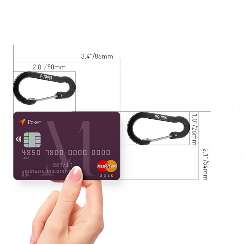 Makšķerēšanas CC1 6Gb Alumīnija sakausējuma karabīnes atslēgu piekariņš āra kempings kāpšana ar sprādzes slēdzeni sprādzes āķis makšķerēšanas rīks 6 krāsu