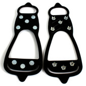 1 pāris 8 zobu pretslīdēšanas ledus satvērēja tapas ziemas kāpšanai pretslīdes sniega tapas, rokturi, skavas pār apaviem, pārsegi, pārgājieni