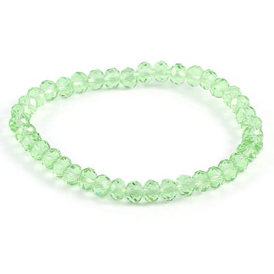 Divatos színes 4x6 mm-es üvegkristály gyöngyös karkötők kötéltávolságú karkötő femmel kézzel készített karkötő nőknek és lányoknak