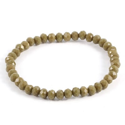 Divatos színes 4x6 mm-es üvegkristály gyöngyös karkötők kötéltávolságú karkötő femmel kézzel készített karkötő nőknek és lányoknak