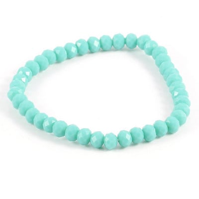 Divatos színes 4x6 mm-es üvegkristály gyöngyös karkötők kötéltávolságú karkötő femmel kézzel készített karkötő nőknek és lányoknak