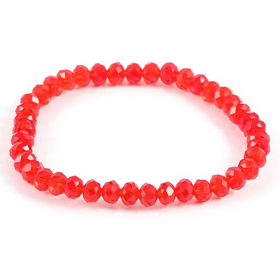 Divatos színes 4x6 mm-es üvegkristály gyöngyös karkötők kötéltávolságú karkötő femmel kézzel készített karkötő nőknek és lányoknak