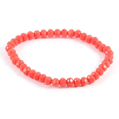 Divatos színes 4x6 mm-es üvegkristály gyöngyös karkötők kötéltávolságú karkötő femmel kézzel készített karkötő nőknek és lányoknak