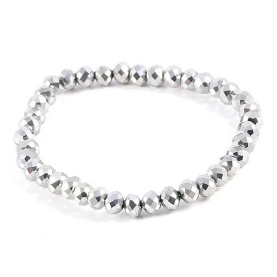 Divatos színes 4x6 mm-es üvegkristály gyöngyös karkötők kötéltávolságú karkötő femmel kézzel készített karkötő nőknek és lányoknak