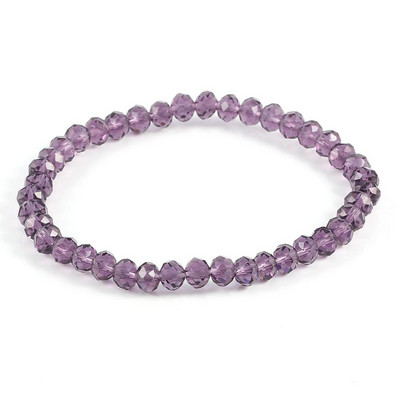 Divatos színes 4x6 mm-es üvegkristály gyöngyös karkötők kötéltávolságú karkötő femmel kézzel készített karkötő nőknek és lányoknak