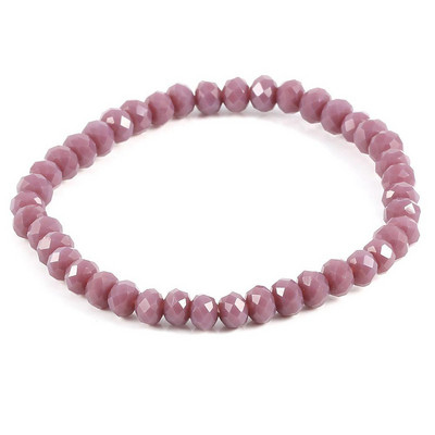 Divatos színes 4x6 mm-es üvegkristály gyöngyös karkötők kötéltávolságú karkötő femmel kézzel készített karkötő nőknek és lányoknak