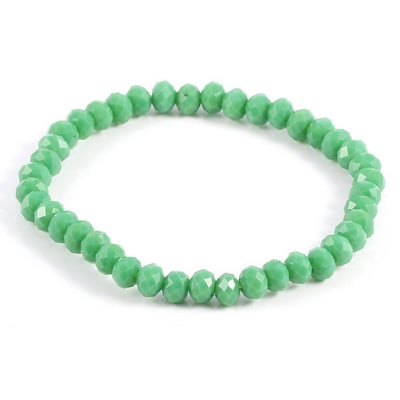 Divatos színes 4x6 mm-es üvegkristály gyöngyös karkötők kötéltávolságú karkötő femmel kézzel készített karkötő nőknek és lányoknak