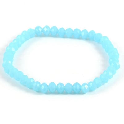 Divatos színes 4x6 mm-es üvegkristály gyöngyös karkötők kötéltávolságú karkötő femmel kézzel készített karkötő nőknek és lányoknak