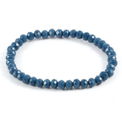 Divatos színes 4x6 mm-es üvegkristály gyöngyös karkötők kötéltávolságú karkötő femmel kézzel készített karkötő nőknek és lányoknak