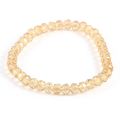 Divatos színes 4x6 mm-es üvegkristály gyöngyös karkötők kötéltávolságú karkötő femmel kézzel készített karkötő nőknek és lányoknak