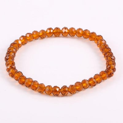 Divatos színes 4x6 mm-es üvegkristály gyöngyös karkötők kötéltávolságú karkötő femmel kézzel készített karkötő nőknek és lányoknak