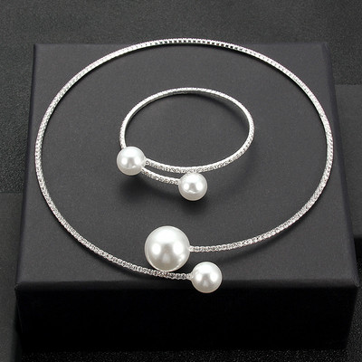 Rhinestone Choker kaklarotas griezes apkakles sieviešu paziņojums rotaslietas meitenes pērļu imitācijas kaklarota 5 stili