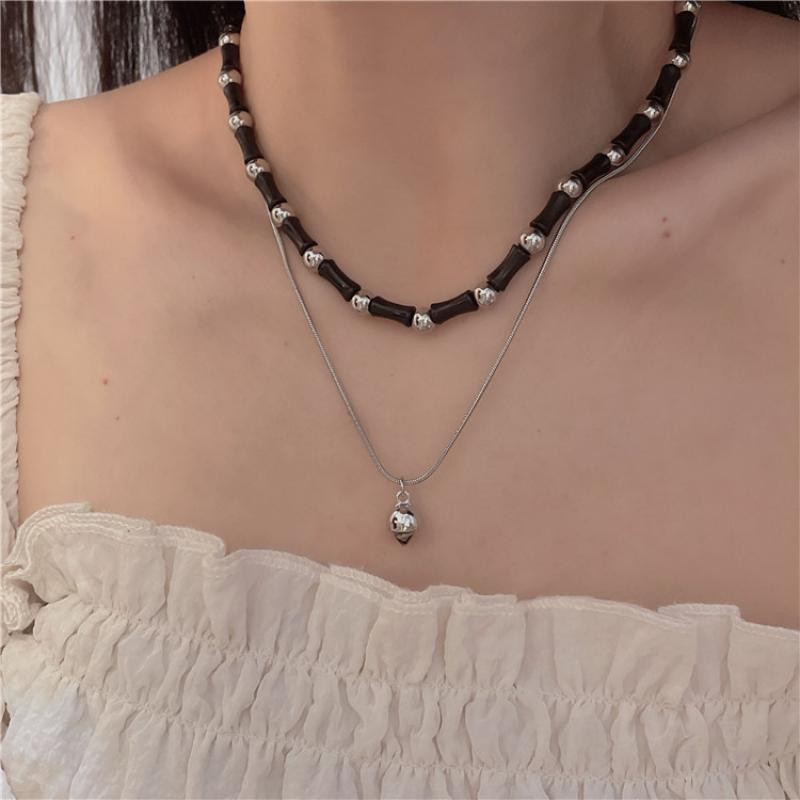 Šareno prirodno kamenje Choker Bohemia Ručno izrađena grunge ogrlica Set narukvica za žene Trendy Punk Collier Hippie nakit