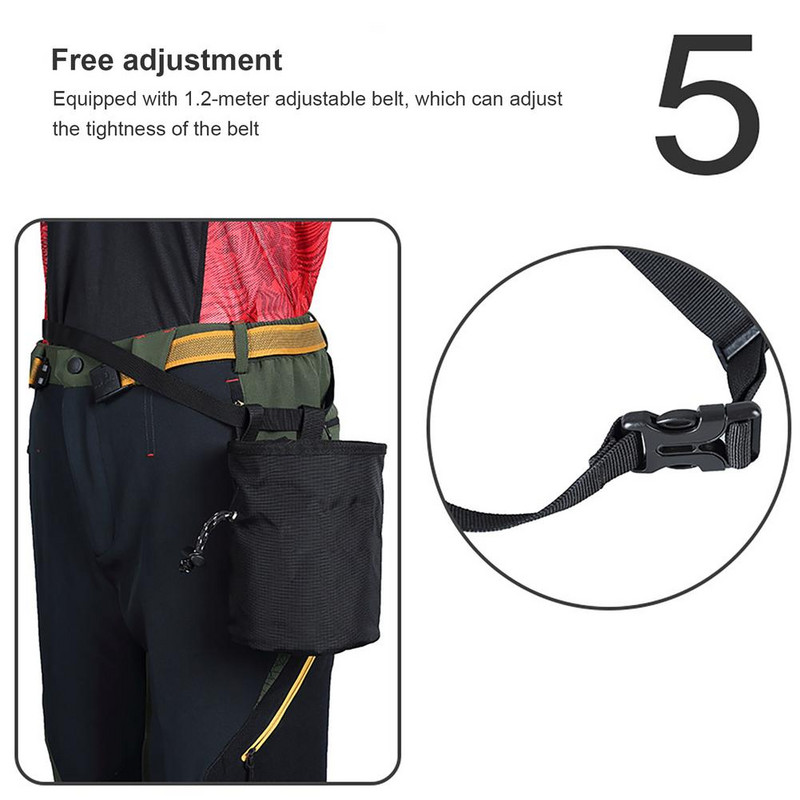 Nešiojamas telefono dėklas „Fanny Pack“ diržo segtukas ant juosmens pakabinamas magnio krepšys, neslystantis, reguliuojamo ilgio rankinė, skirta laipiojimui lauke