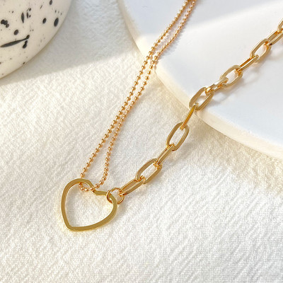 Nova srebrna narukvica i narukvica s dvostrukim srcem za žene Fini modni nakit Poklon za vjenčanje Trend 2022.