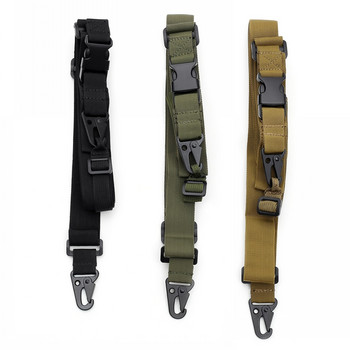 Tactical Gun Sling 3 Point Bungee Airsoft Rifle Strapping Belt Στρατιωτική σκοποβολή Αξεσουάρ κυνηγιού 2 Point Gun Strap Rope