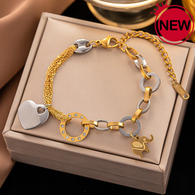 316L narukvica s privjeskom od nehrđajućeg čelika za žene Drvo života Cirkon Narukvice Nehrđajući nakit za zapešće Poklon Party Besplatna dostava