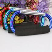 1 vnt. didelė D formos aliuminio lydinio karabina Greitai atsegama minkšta sagties rankena lauko užsegimo kabliukas raktų pakabukas Camping C2h0