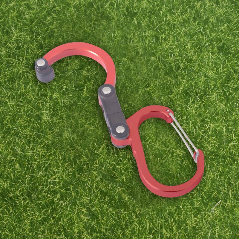 Hibridinis pavarų spaustukas – karabino besisukantis kablio spaustukas neužsifiksuojantis, tvirtas spaustukas, skirtas stovyklavimui, žvejybai, žygiams, kelioninei kuprinei