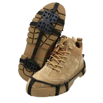 Антихлъзгащи калъфи за обувки Снежни нокти Външни 24-зъби Крампи от манганова стомана Пирони Екипировка за катерене на открито Обувки за туризъм и риболов