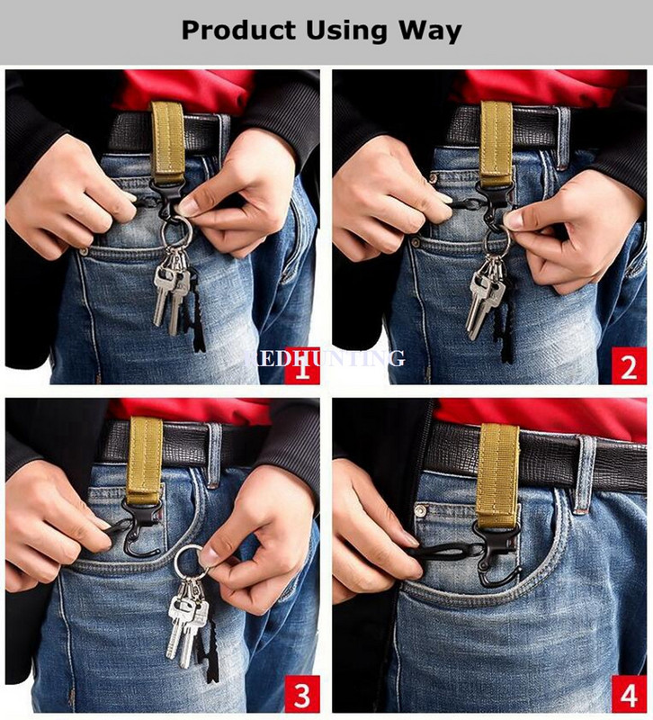 1 vnt. taktinis raktų pakabukas karabino segtuko laikiklis diržas sagtis raktų kabliukai stovyklavimo juosmens diržo laikiklis Naudingas pakabos kabliukas lauko įrankis