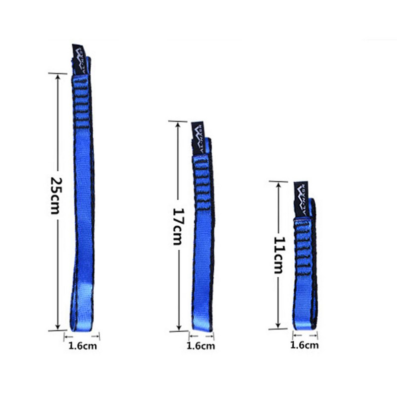 22KN lauko laipiojimo uolomis žygio Nailono guolio diržas, sustiprintas virvės diržas