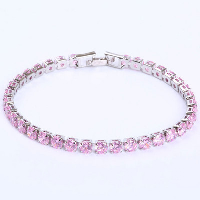 Fashion Charm CZ Tennis Bracelet για γυναίκες Κρυστάλλινο Ζιργκόν Κοσμήματα Ρυθμιζόμενο Χρυσό Ασημί Χρώμα Κουτί Αλυσίδα Βραχιόλια Δώρο