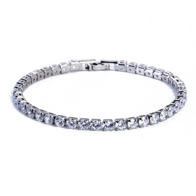 Fashion Charm CZ Tennis Bracelet για γυναίκες Κρυστάλλινο Ζιργκόν Κοσμήματα Ρυθμιζόμενο Χρυσό Ασημί Χρώμα Κουτί Αλυσίδα Βραχιόλια Δώρο