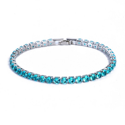 Fashion Charm CZ Tennis Bracelet για γυναίκες Κρυστάλλινο Ζιργκόν Κοσμήματα Ρυθμιζόμενο Χρυσό Ασημί Χρώμα Κουτί Αλυσίδα Βραχιόλια Δώρο
