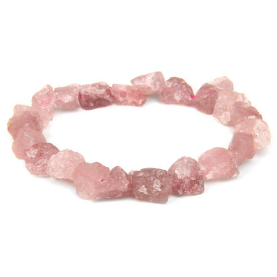 9-12 mm neregulāras kristāla pērlītes rokassprādze raupja dabīgā akmens rožu kvarca rokassprādzes zilā lapis lazuli enerģijas rokassprādze sievietēm vīriešiem