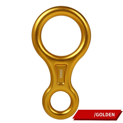 XINDA laipiojimo uolomis 8 formų aštuonių žiedų nuleidimo įtaisas, 35 KN nusileidimo įtaisas, karabinas, lauko nusileidimo nuo kalno rinkinys