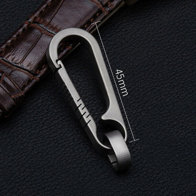 Catarame de titan pentru bărbați 55 mm Instrument de exterior Breloc din aliaj de titan Cataramă de titan Breloc Accesorii pentru mașină