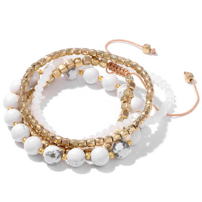 Reiki pērlīšu rokassprādze Dabīgais akmens krelles rokassprādze Amazonīts kvarca rokassprādzes sievietēm vīriešiem daudzslāņu smalka dziedināšana rotaslietām dāvanai