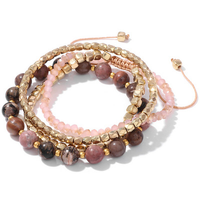 Reiki pērlīšu rokassprādze Dabīgais akmens krelles rokassprādze Amazonīts kvarca rokassprādzes sievietēm vīriešiem daudzslāņu smalka dziedināšana rotaslietām dāvanai