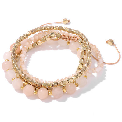 Reiki pērlīšu rokassprādze Dabīgais akmens krelles rokassprādze Amazonīts kvarca rokassprādzes sievietēm vīriešiem daudzslāņu smalka dziedināšana rotaslietām dāvanai