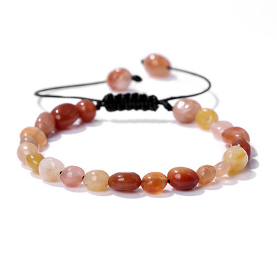 Neregulārs dabīgais akmens kvarca krelles rokassprādzes ahāti akvamarīns ar rokām darinātas pītas rokassprādzes vīriešiem sievietēm dziedinošās jogas reiki rotaslietas