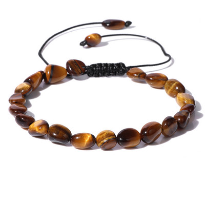 Neregulārs dabīgais akmens kvarca krelles rokassprādzes ahāti akvamarīns ar rokām darinātas pītas rokassprādzes vīriešiem sievietēm dziedinošās jogas reiki rotaslietas