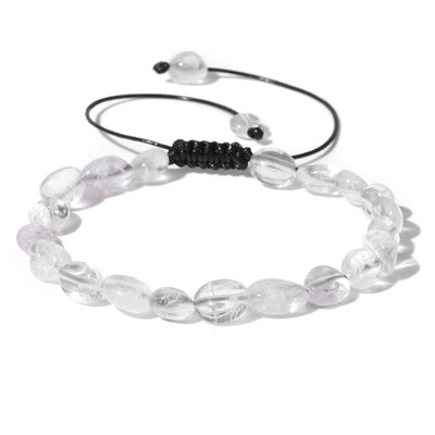 Neregulārs dabīgais akmens kvarca krelles rokassprādzes ahāti akvamarīns ar rokām darinātas pītas rokassprādzes vīriešiem sievietēm dziedinošās jogas reiki rotaslietas