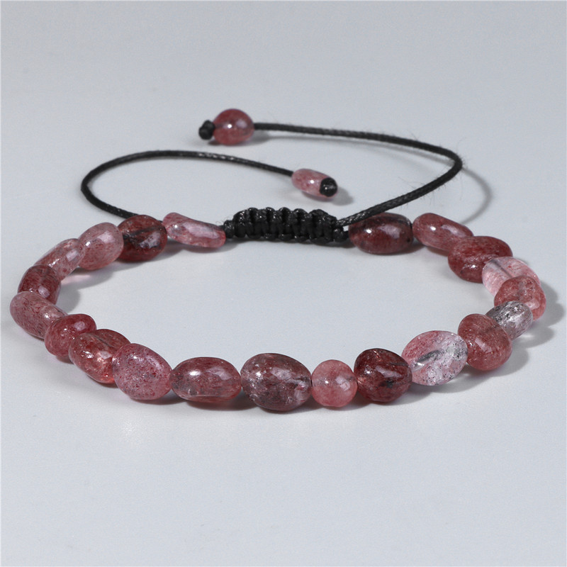 Neregulārs dabīgais akmens kvarca krelles rokassprādzes ahāti akvamarīns ar rokām darinātas pītas rokassprādzes vīriešiem sievietēm dziedinošās jogas reiki rotaslietas