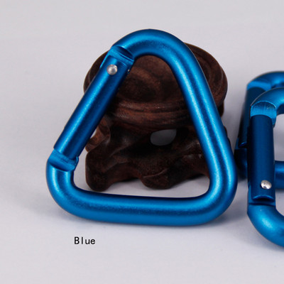 5 vnt. Pritaikomas spalvingas trikampis karabinas lauko kempingo žygiams raktų pakabukas užsegamas kabliuku virdulio sagtis karabino priedai